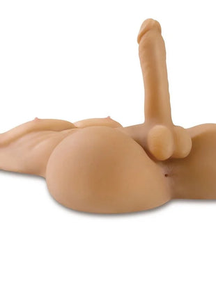 Beiger silikon anatomisches männliches genitalmodell des extreme toyz fick mich mega männlichen torso masturbador