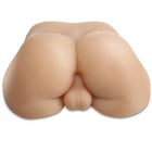 Beige silikon butt plug mit realistischem anatomischem design von extreme toyz für analmasturbation