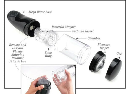 EXTREME TOYZ - PDX MEGA BATOR USB-MNNLICHER MASTURBATOR VAGINA WEISS - Automatischer Masturbator