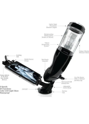 EXTREME TOYZ - PDX MEGA BATOR USB-MNNLICHER MASTURBATOR VAGINA WEISS - Automatischer Masturbator