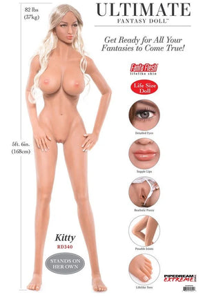 Die kitty rd340 ist eine 5ft poldream extreme ultimate fantasy puppe 168 cm im produkt extreme toyz