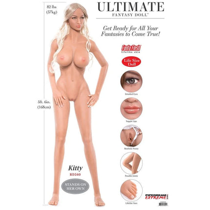 Die kitty rd340 ist eine 5ft poldream extreme ultimate fantasy puppe 168 cm im produkt extreme toyz
