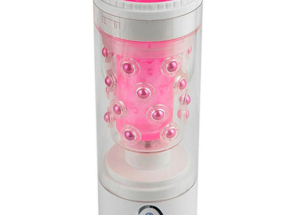 Extreme toyz roto bator männlicher masturbator vagina mit rosa silikon rosenkopf und transparentem körper