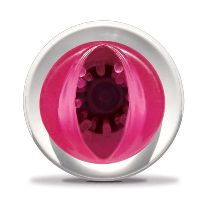 Extreme toyz rotopator männlicher masturbator rosa silikon massageball mit klarem rundem ständer
