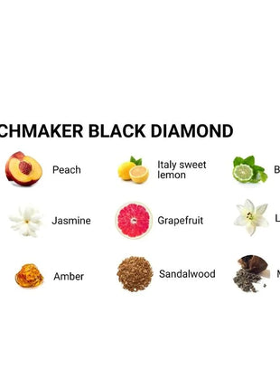 Eye of love matchmaker black diamond lgbtq parfum für ihn 30 ml mit duftnoten pfirsich bergamotte jasmin grapefruit bernstein moschus