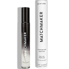 Schwarze und klare roll-on-parfümflasche mit matchmaker-markierung in weißer zylindrischer tube eye of love pheromon-parfum 10 ml