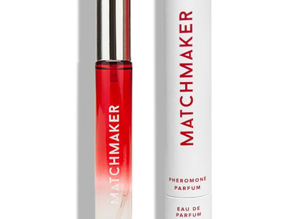 Elegante rote und klare gradient roll-on parfumflasche mit silberkappe matchmaker marke eye of love 10 ml