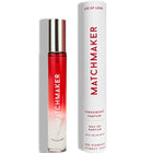 Elegante rote und klare gradient roll-on parfumflasche mit silberkappe matchmaker marke eye of love 10 ml