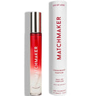 Elegante rote und klare gradient roll-on parfumflasche mit silberkappe matchmaker marke eye of love 10 ml