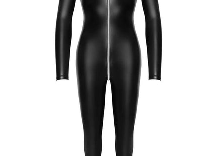 F293 Powerwetlook Catsuit mit Frontreißverschluss von Noir Handmade - S / schwarz - Overall