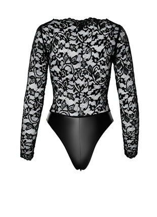 F296 Body aus Spitze/Wetlook von Noir Handmade - Bodys
