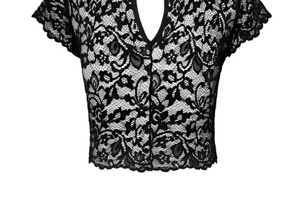 F303 bauchfreies Top aus Spitze von Noir Handmade - Top