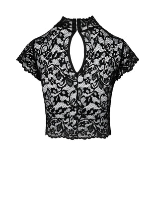 F303 bauchfreies Top aus Spitze von Noir Handmade - Top