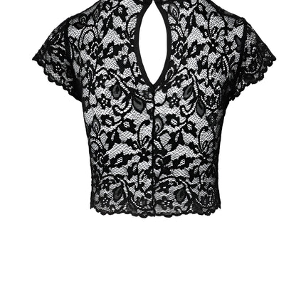F303 bauchfreies Top aus Spitze von Noir Handmade - Top