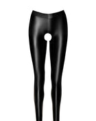 F304 Wetlook Leggings ouvert von Noir Handmade - S / schwarz - Leggings