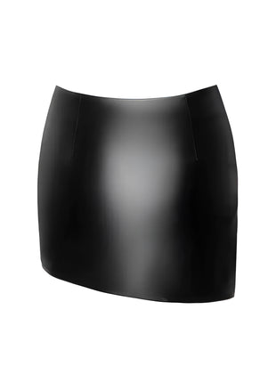 F305 scharzer Wetlook Minirock von Noir Handmade Libido Collection - Minirock