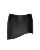 F305 scharzer Wetlook Minirock von Noir Handmade Libido Collection - S / schwarz - Minirock