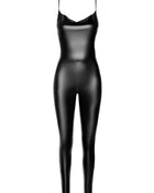 F306 Wetlook Catsuit ouvert von Noir Handmade - S / schwarz - Bodystocking-Ouvert