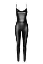 F306 Wetlook Catsuit ouvert von Noir Handmade - S / schwarz - Bodystocking-Ouvert