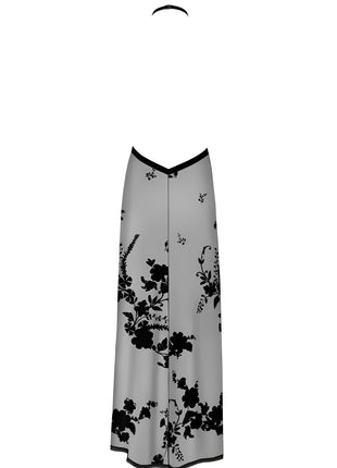 F312 langes Kleid aus Netzmaterial von Noir Handmade - langes Kleid