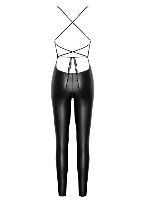 F316 Wetlook Catsuit ouvert von Noir Handmade - Bodystocking-Ouvert