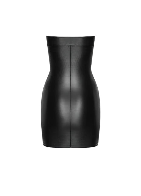 F317 Snake Wetlook Miniklied von Noir Handmade - Minikleid