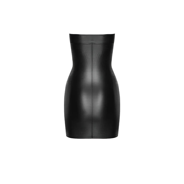F317 Snake Wetlook Miniklied von Noir Handmade - Minikleid