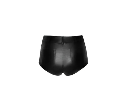 F318 Snake Wetlook Shorts von Noir Handmade - Damen-Shorts