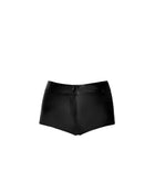 F318 Snake Wetlook Shorts von Noir Handmade - S / Black - Damen-Shorts