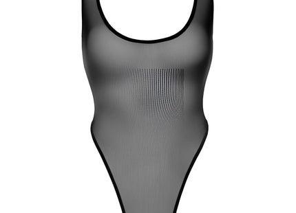 F322 Body aus Netzmaterial von Noir Handmade - S / Black - Bodys