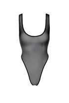 F322 Body aus Netzmaterial von Noir Handmade - S / Black - Bodys