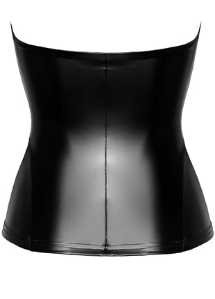 F334 Wetlook Corsagen-Top von Noir Handmade - Corsage