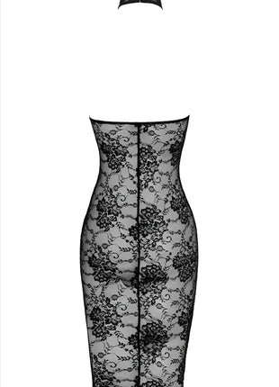 F338 halblanges Kleid aus Spitze von Noir Handmade - halblanges Kleid