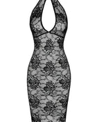F338 halblanges Kleid aus Spitze von Noir Handmade - S / schwarz - halblanges Kleid