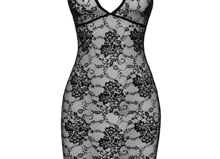 F338 halblanges Kleid aus Spitze von Noir Handmade - S / schwarz - halblanges Kleid