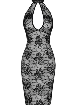 F338 halblanges Kleid aus Spitze von Noir Handmade - S / schwarz - halblanges Kleid