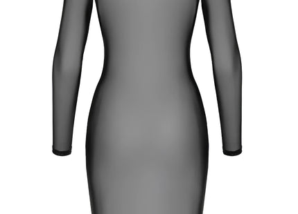 F347 halblanges Kleid aus feinem Netz von Noir Handmade - halblanges Kleid