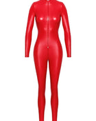 F353 Wetlook Overall von Noir Handmade Orgia Collection - S / Red - Overall