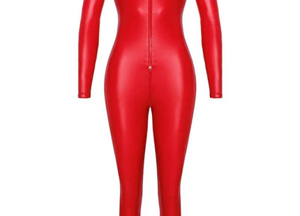 F353 Wetlook Overall von Noir Handmade Orgia Collection - S / Red - Overall
