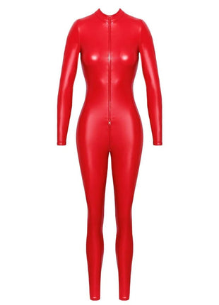 F353 Wetlook Overall von Noir Handmade Orgia Collection - S / Red - Overall