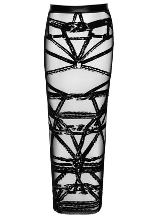 F360 langer Rock Bondesque von Noir Handmade - XS / schwarz - Rock