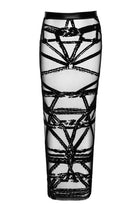 F360 langer Rock Bondesque von Noir Handmade - XS / schwarz - Rock