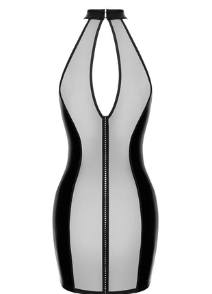 F370 Luxuria Crystal Sheer Minikleid von Noir Handmade - Minikleid