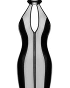 F370 Luxuria Crystal Sheer Minikleid von Noir Handmade - XS / schwarz - Minikleid