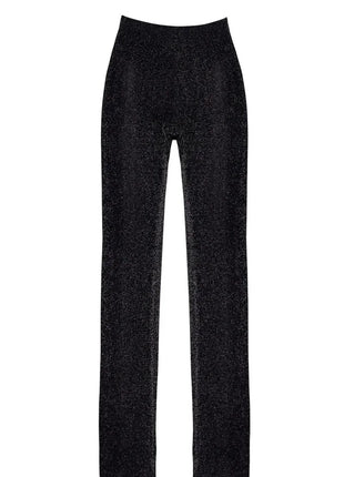 F374 Onyx Sheer Palazzo Hose von Noir Handmade - XS / schwarz - Hosen