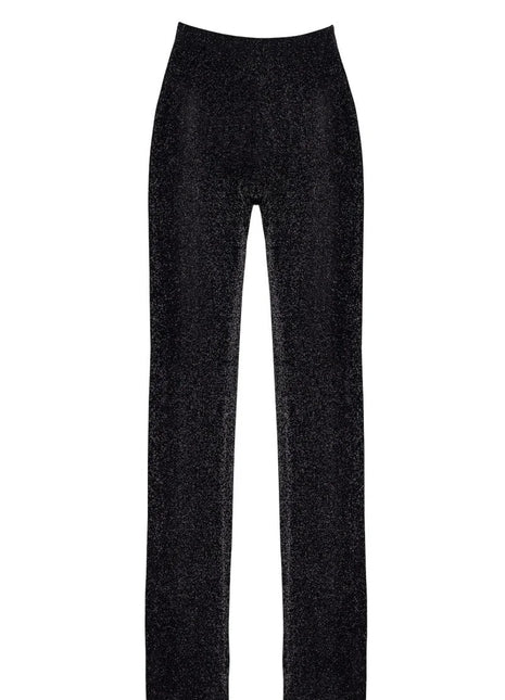 F374 Onyx Sheer Palazzo Hose von Noir Handmade - XS / schwarz - Hosen
