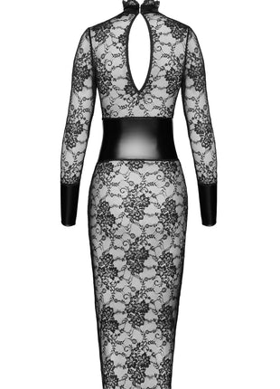 F375 halblanges Kleid Noirelle aus Spitze von Noir Handmade - halblanges Kleid