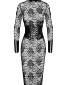 F375 halblanges Kleid Noirelle aus Spitze von Noir Handmade - XS / schwarz - halblanges Kleid