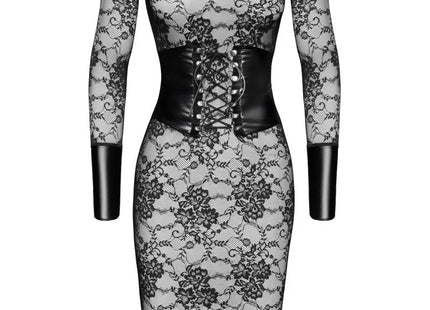 F375 halblanges Kleid Noirelle aus Spitze von Noir Handmade - XS / schwarz - halblanges Kleid