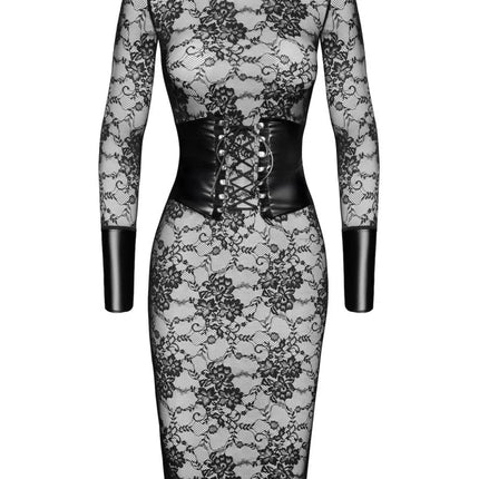 F375 halblanges Kleid Noirelle aus Spitze von Noir Handmade - XS / schwarz - halblanges Kleid